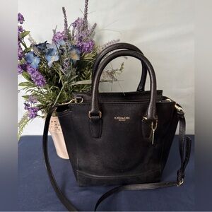 Coach Tanner across grain leather satchel crossbody EUC